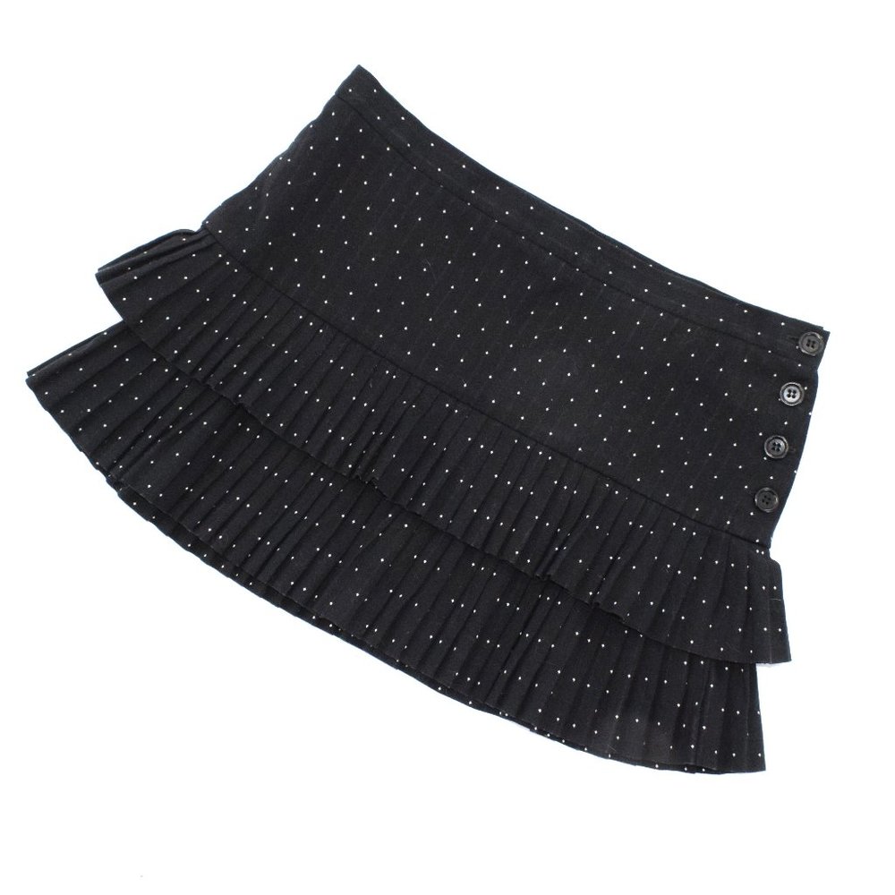 BCBG Max Azria Pleated Polka Dot Mini Skirt 2
